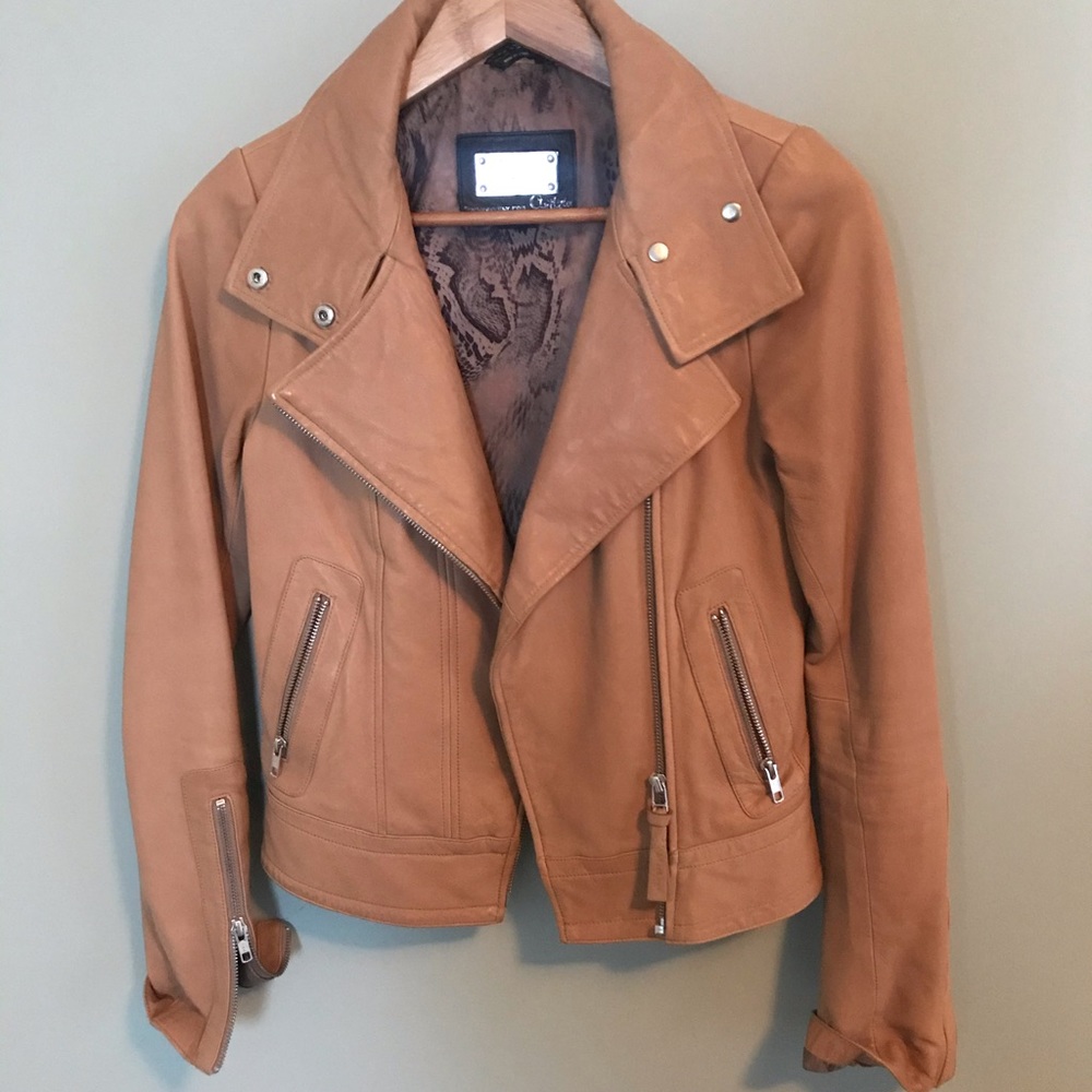 Aritzia leather jacket 2nd listing